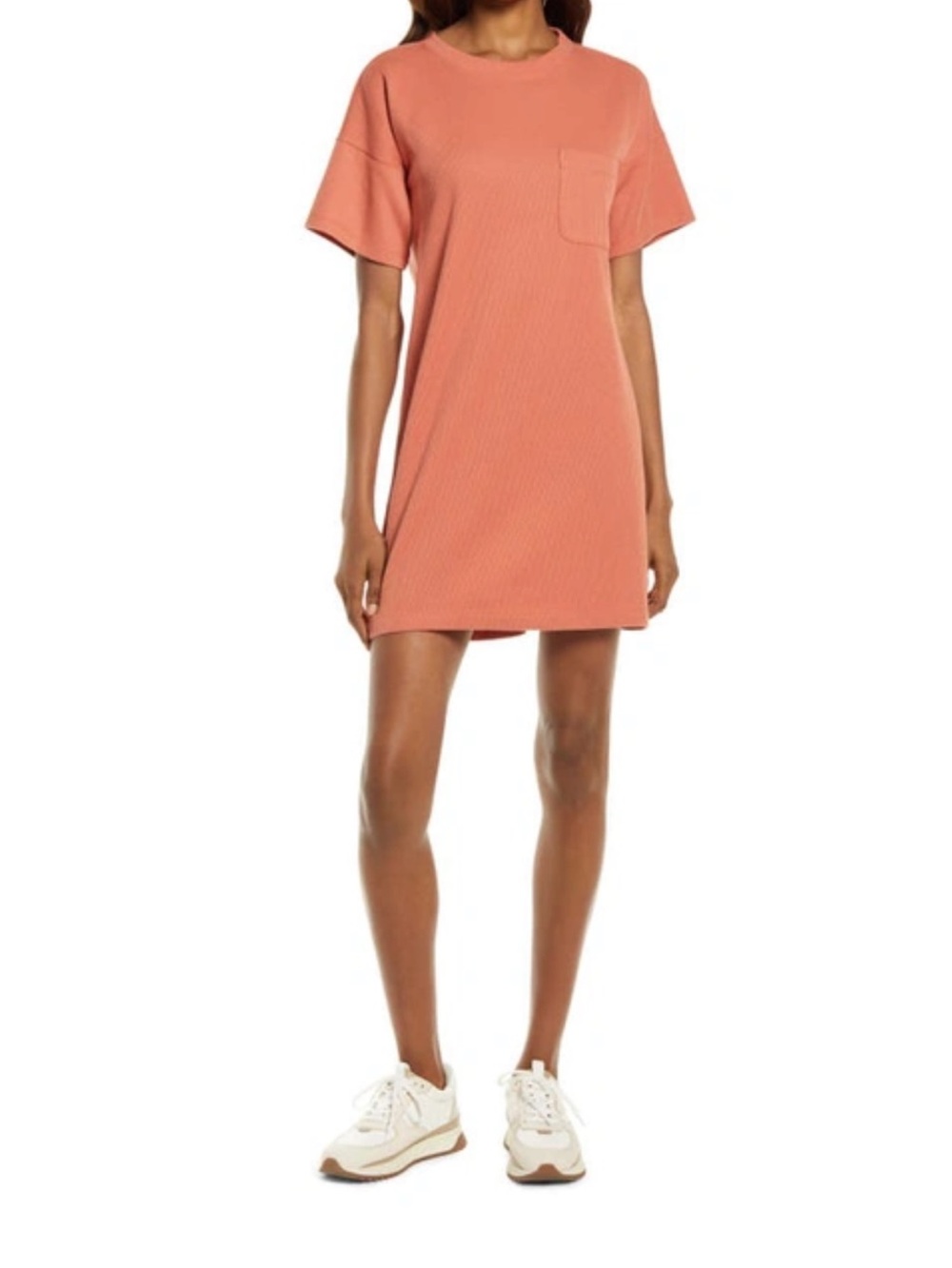 Madewell Ribbed Pocket T-Shirt Dress